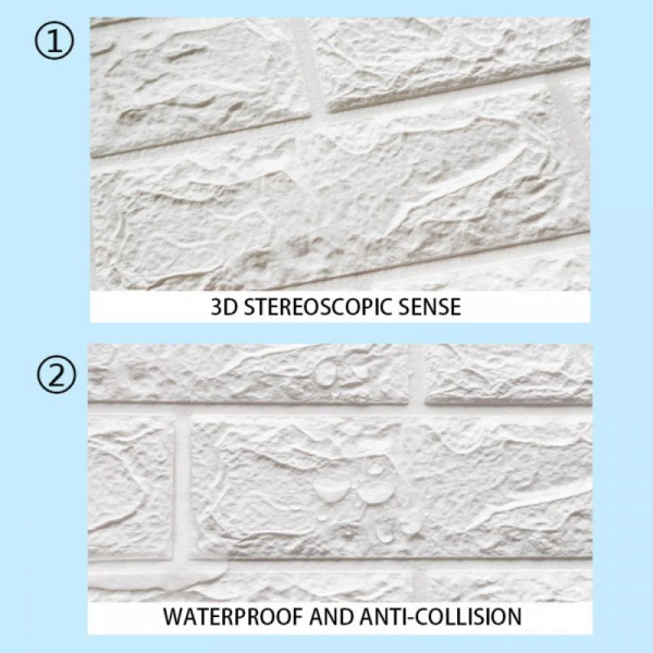 1 Pc 2mm 3d Wall Panels-peel And Stick Foam
