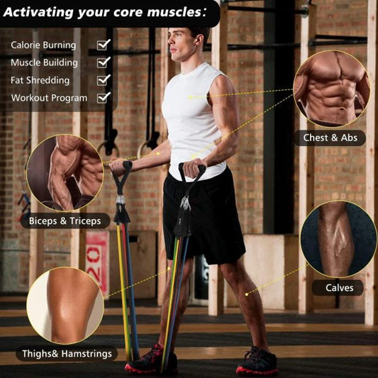 11 Piece Power Resistance Band Set
