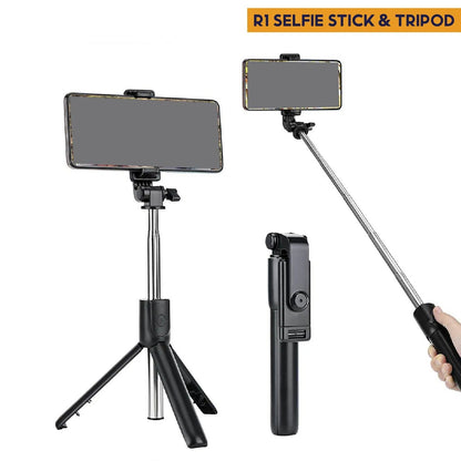 Selfie Stick Tripod R1S Bluetooth Remote Control