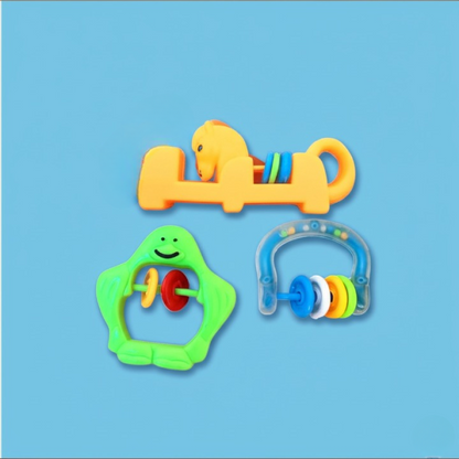 3 Pcs Baby Rattle Set